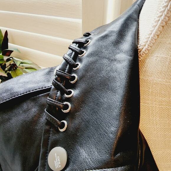 KAPALA WEATHER PROOF BLACK MULTI POCKET MOTORCYCLE JACKET SIZE SM/MED - Picture 2 of 7